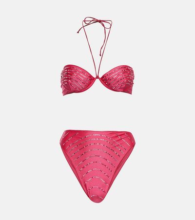 Oseree Oséree Gem embellished bikini set