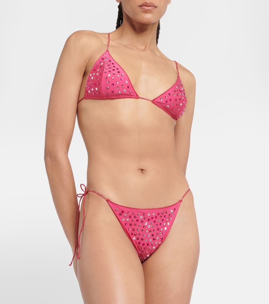 Oseree OsÃ©ree Gem embellished bikini set