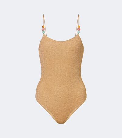 Oseree Oséree Lumière beaded swimsuit