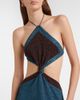 Oseree Oséree Lumière cutout halterneck maxi dress - 4