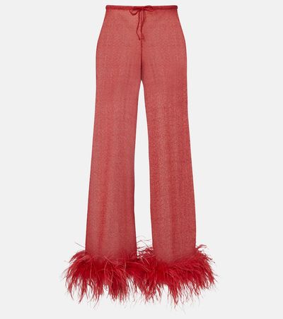 Oseree Oséree Lumière Plumage wide-leg pants
