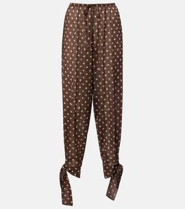 Oseree OsÃ©ree LumiÃ¨re polka-dot tapered pants