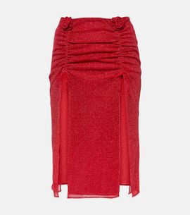 Oseree OsÃ©ree LumiÃ¨re Rose midi skirt