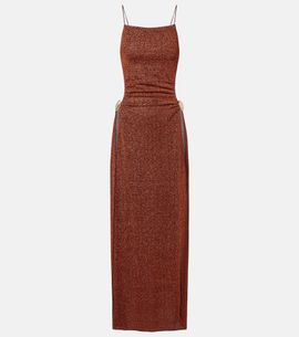 Oseree OsÃ©ree LumiÃ¨re Shell open-back midi dress