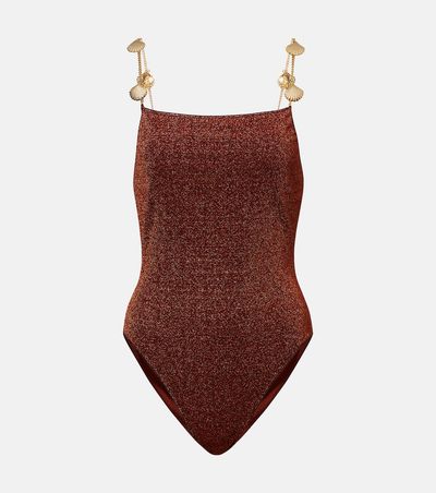 Oseree Oséree Lumière Shells embellished swimsuit
