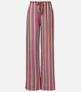 Oseree OsÃ©ree LumiÃ¨re striped wide-leg pants