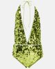 Oseree Oséree Sequined halterneck swimsuit - 1