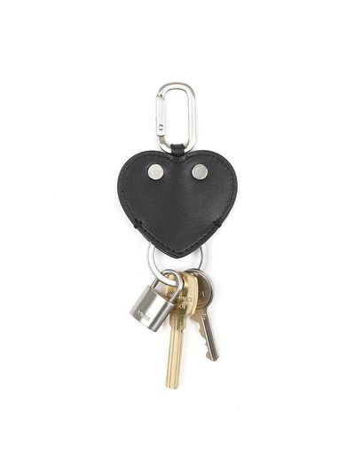 OSOI HEART FLAT KEY RING [BLACK]