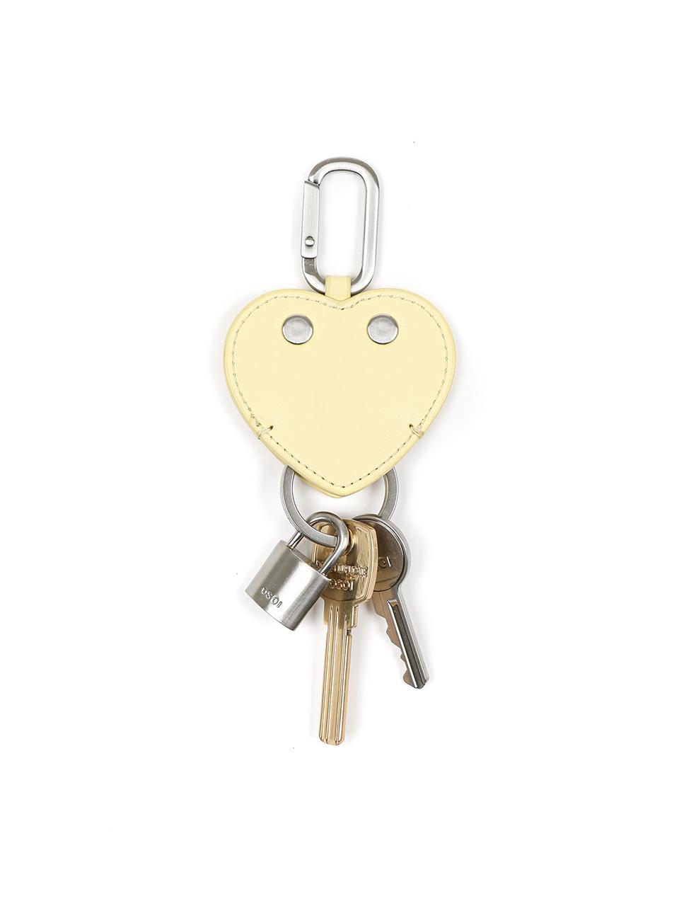 OSOI HEART FLAT KEY RING [YELLOW]
