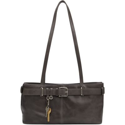 OSOI OSOI Gray Shoulder Brocle Bag