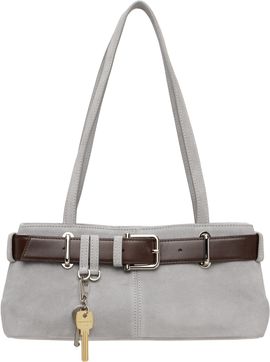OSOI OSOI Gray Shoulder Brocle Mini Bag