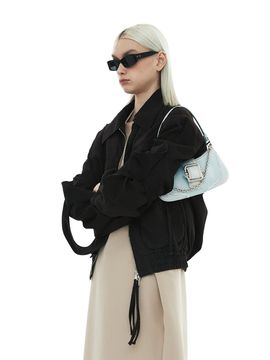 OSOI Shoulder Brocle Small Bag_Ice Denim
