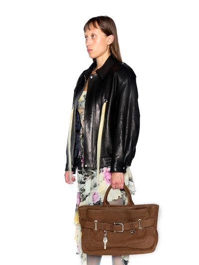 OSOI TOTE BROCLE [NUBUCK BROWN]