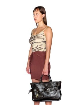 OSOI TOTE BROCLE [STAIN BROWN]