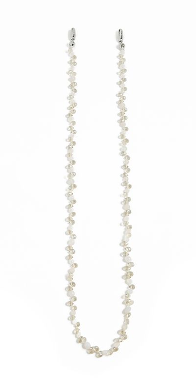 Ossa Ossa Faceted Crystal Crossbody Phone Chain Champagne One