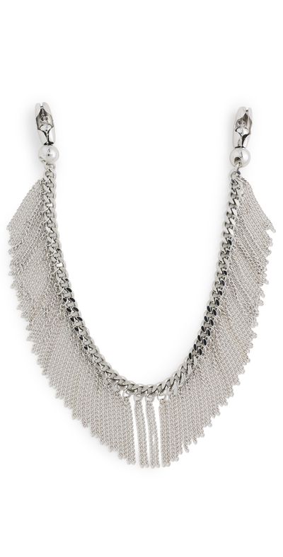Ossa Ossa Fringe Wristlet Rhodium One