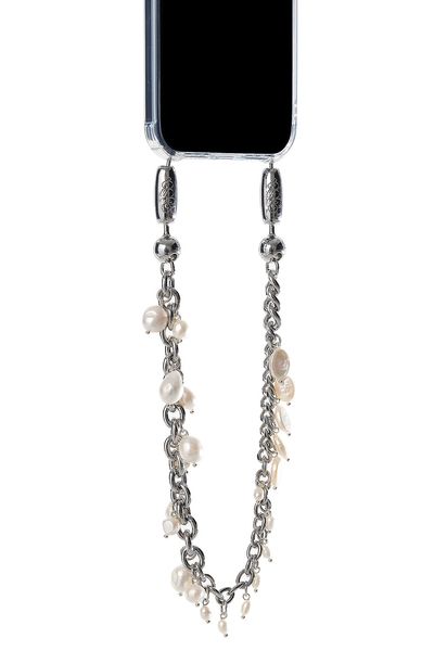 Ossa Ossa Rhodium Mixed Metal Mini Wristlet