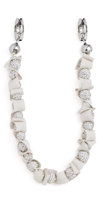 Ossa Ossa Ribbon Pave Wristlet Diamond White One