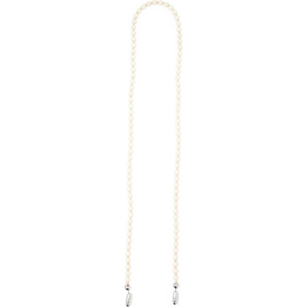 ossa ossa Wood Beaded Crossbody Strap