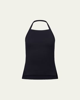Ossou Clovis Rib-Knit Halter Top