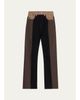 Ossou Jane Colorblocked Straight-Leg Jeans - 1