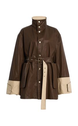 Ossou Ossou Asha Belted Cotton Coat