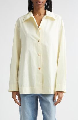 OSSOU OSSOU Cove Cotton Poplin Button-Up Shirt