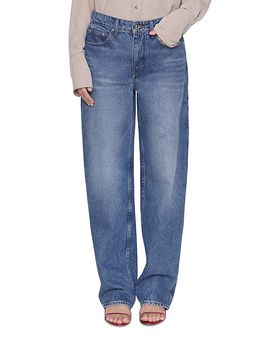 Ossou Ossou Drift Wide Leg Jeans in Cloud Wash