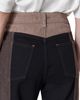 Ossou Ossou Jane Bootcut Slit Hem Cotton Jeans in Dusk/Sorrel/Rye Wash - 4