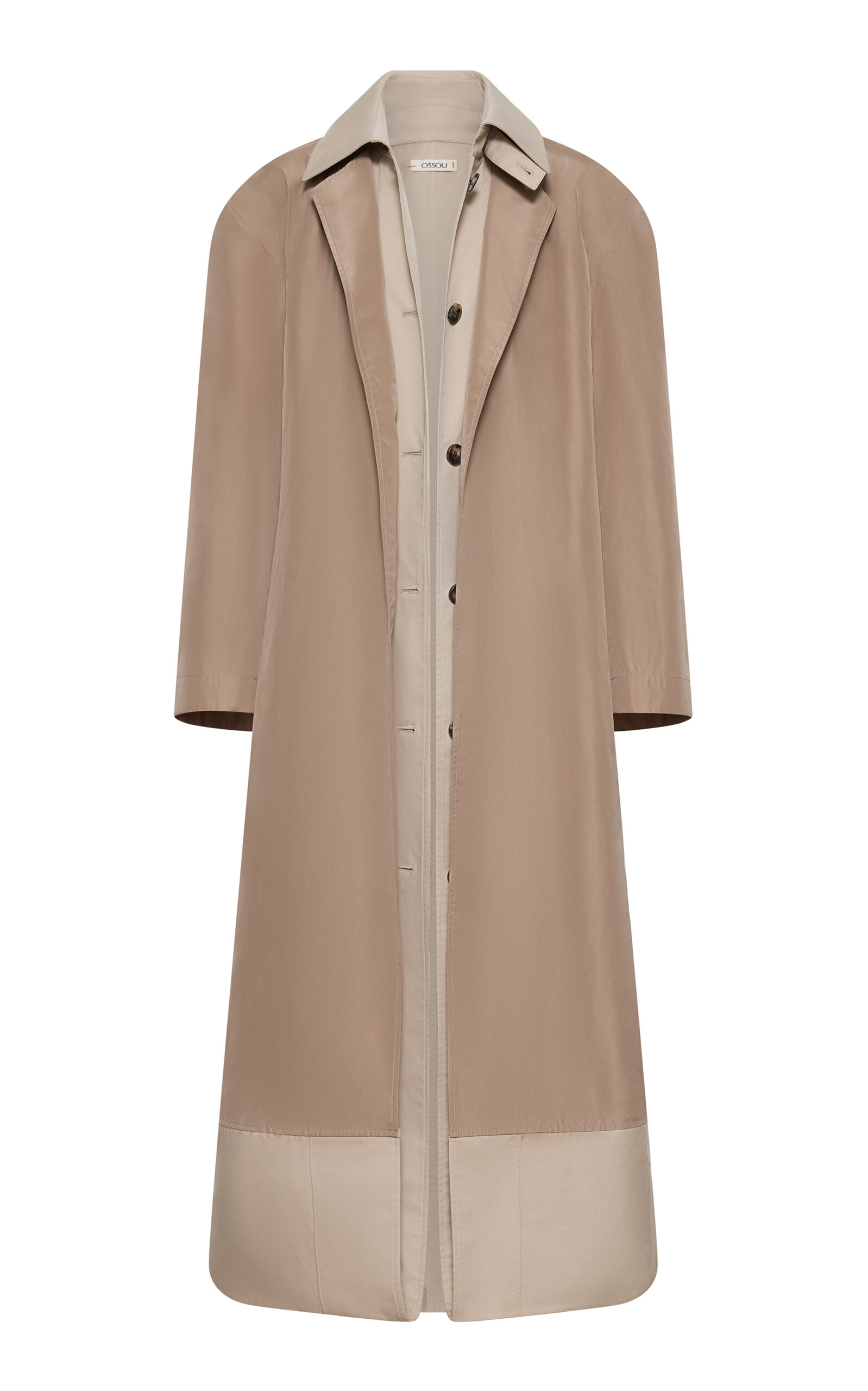 Ossou Ossou Marenne Combo Bubble Trench Coat