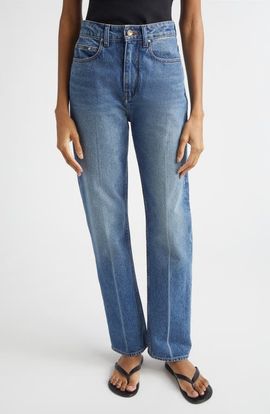 OSSOU OSSOU Noon High Waist Straight Leg Jeans