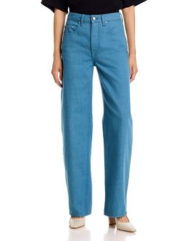 Ossou Ossou Rider Straight Leg Jeans in Cove Wash