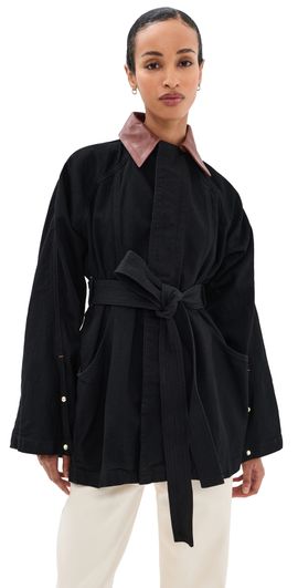 Ossou Ossou Sweep Coat Dusk Wash Tan Leather