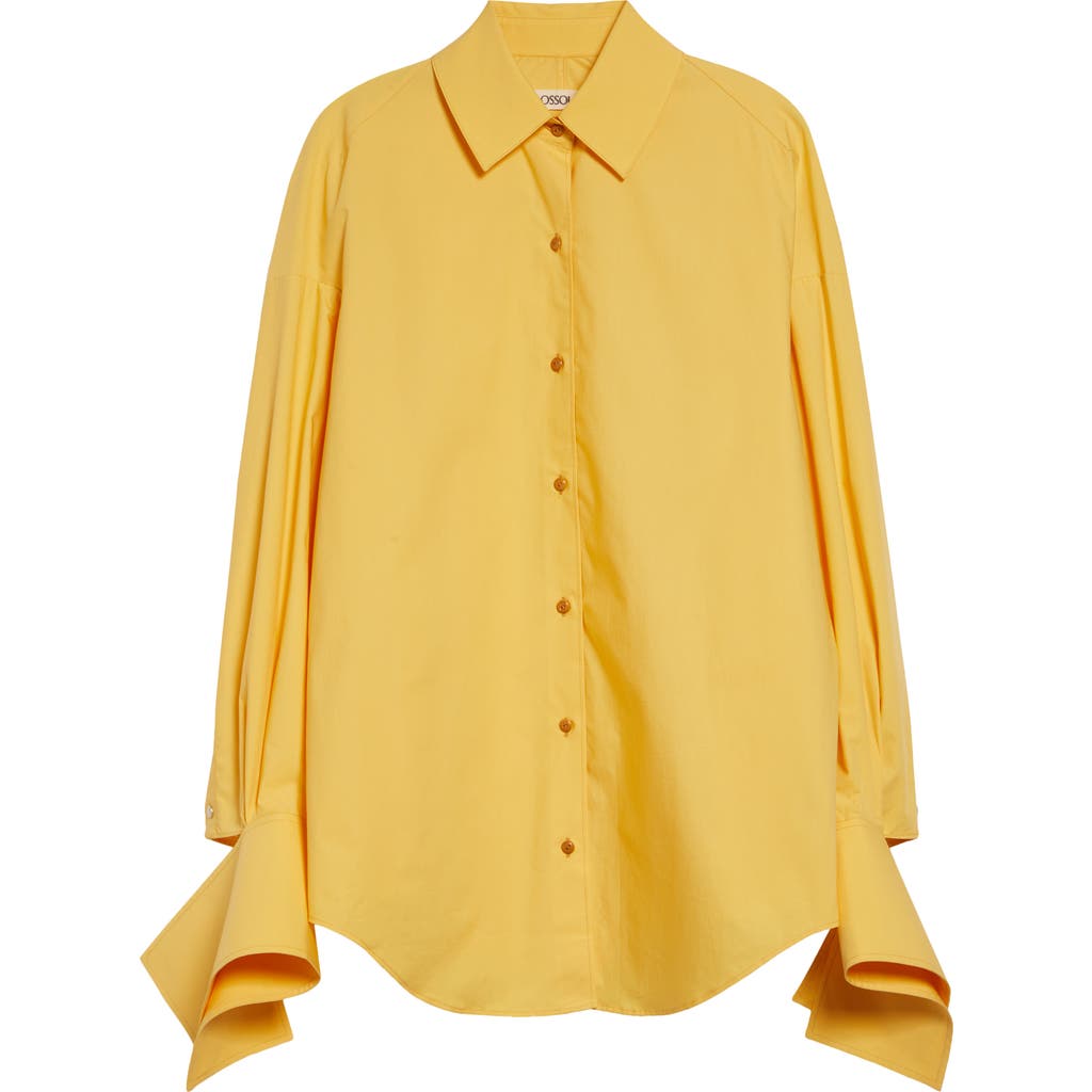 OSSOU OSSOU Wren Cotton Poplin Button-Up Shirt