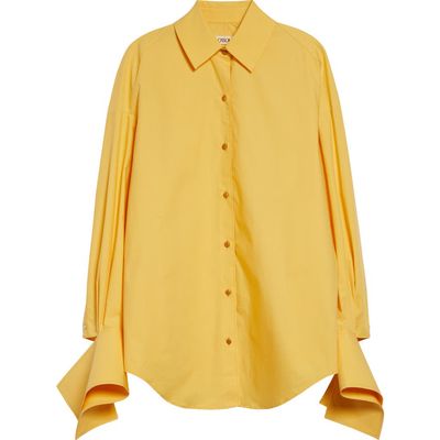 OSSOU OSSOU Wren Cotton Poplin Button-Up Shirt