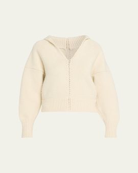 Ossou Wader Whipstitch Wool-Blend Sweater