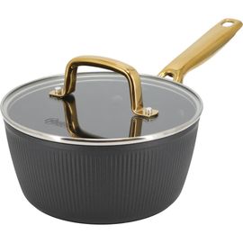 OSTER OSTER 2.5 Quart Nonstick Aluminum Saucepan with Glass Lid