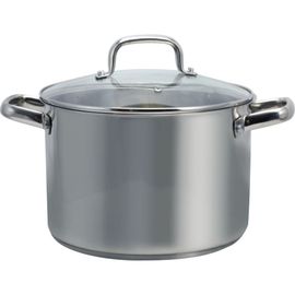 OSTER OSTER 8 Quart Stainless Steel Stock Pot with Tempe Glass Lid
