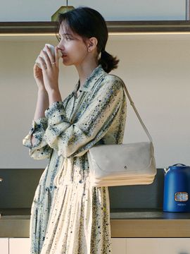 OSTKAKA Cadel Crepe Crossbody Bag - Cream