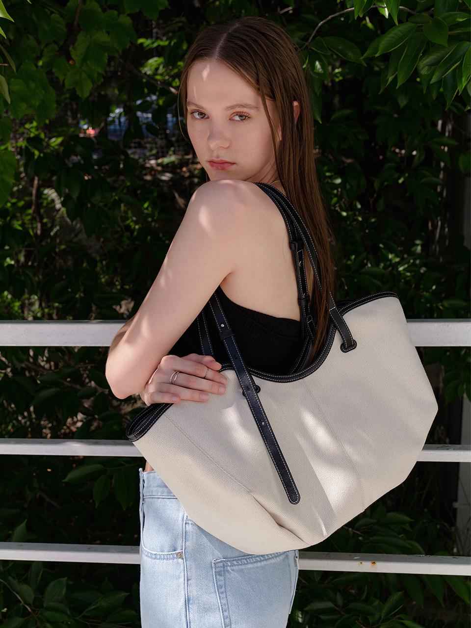OSTKAKA Fiore Shopper Bag Canvas_Black