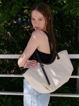 OSTKAKA Fiore Shopper Bag Canvas_Black