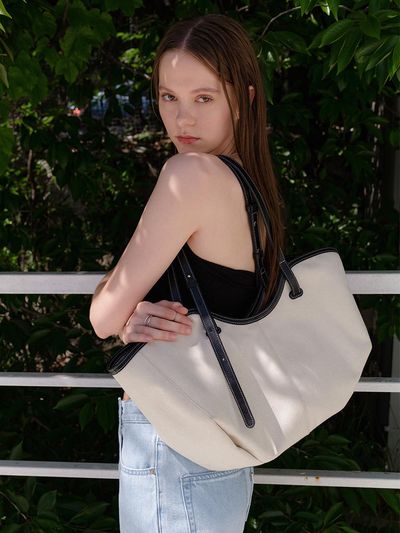 OSTKAKA Fiore Shopper Bag Canvas_Black