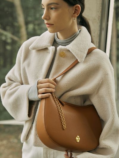 OSTKAKA Knut Hobo Bag_Brown