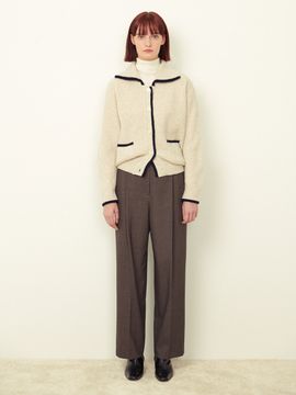 OSTKAKA Out Pocket Wide Pants _ Deep Taupe
