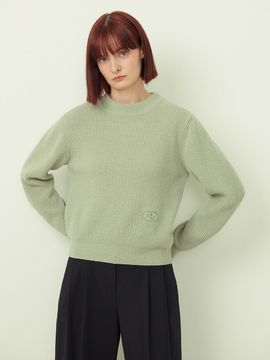 OSTKAKA Pros Embroidery Wool Knit - Mint