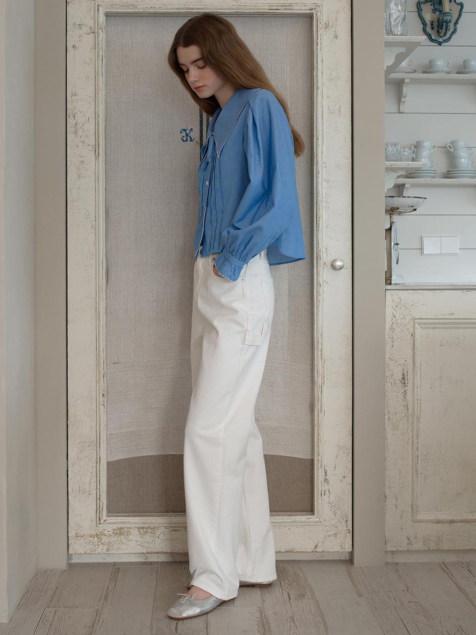 OTHEMENT by vocavaca Carpenter Straight Fit Jeans - White