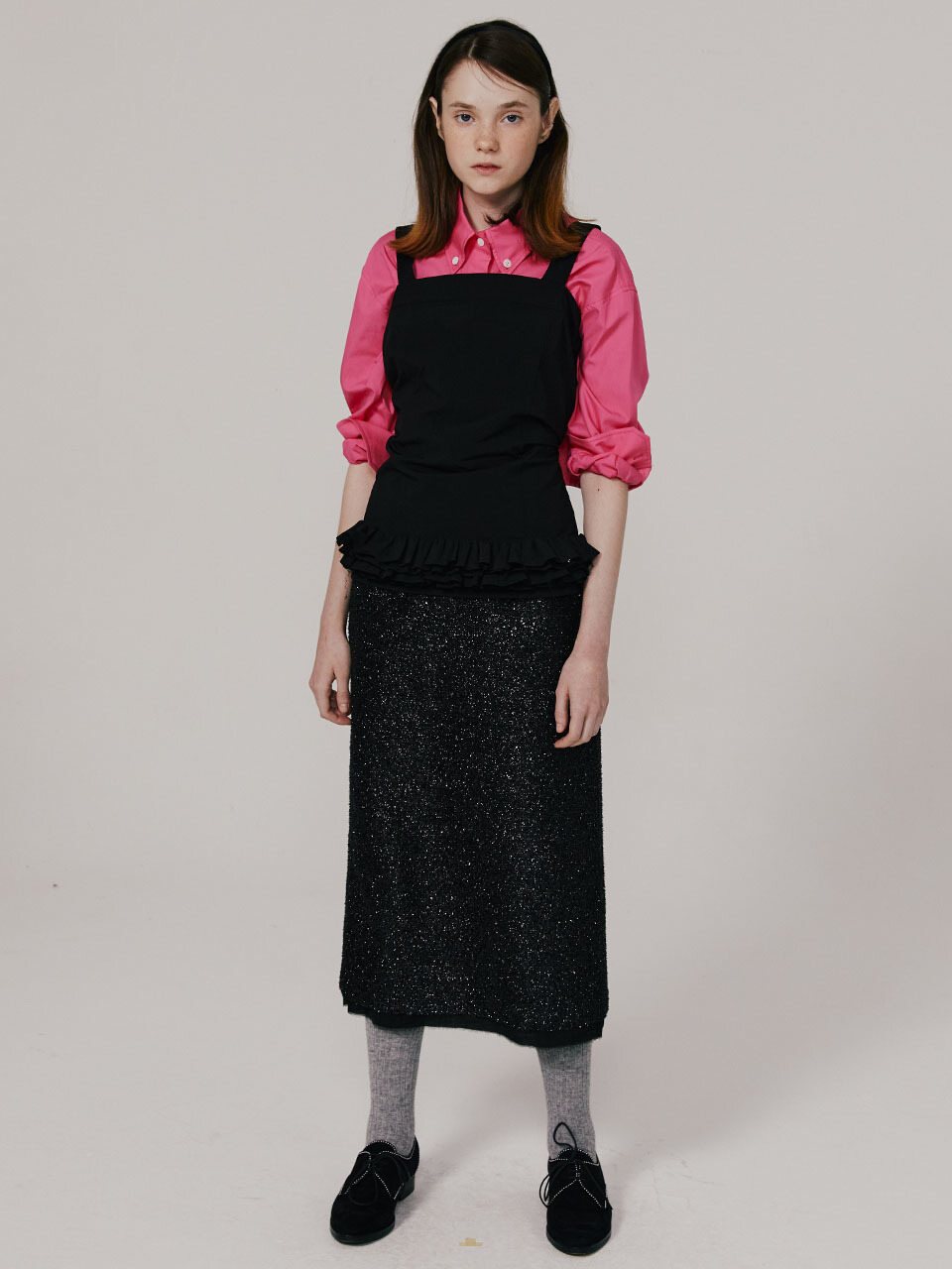 OTHEMENT by vocavaca Della Spangle Tweed Skirt