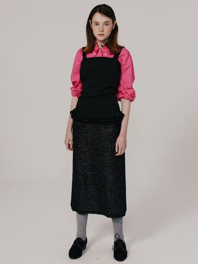 OTHEMENT by vocavaca Della Spangle Tweed Skirt
