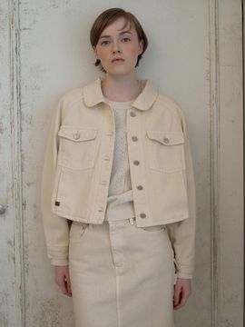 OTHEMENT by vocavaca Denim Cropped shacket - 2colors