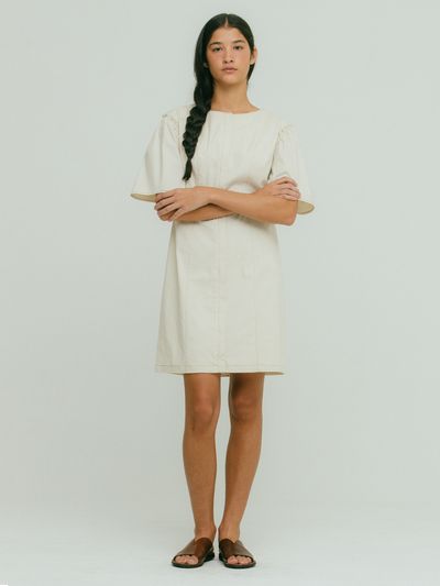 OTHEMENT by vocavaca Drop Shoulder Mini Dress_2 Colors